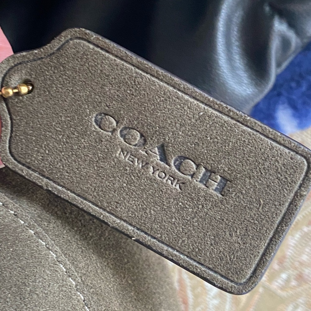Coach Brooklyn 39 Olive Green Suede - Picture 5 of 13